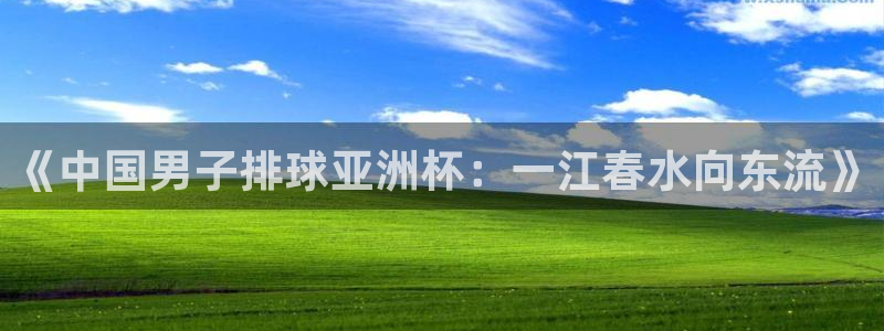 今年的世界杯：《中国男子排球亚洲杯：一江春水向东流》